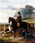 Mr. Gilpin On His Favorite Hack With Greyhounds by William Henry Knight